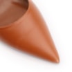 Scarpin Anabela Couro Marrom Claro - imagem 7