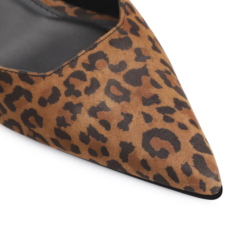 Scarpin Anabela Couro Nobuck Onça - imagem 6