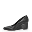 Scarpin Anabela Couro Preto - imagem 4