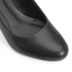 Scarpin Anabela Couro Preto - imagem 6