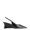 Scarpin Anabela Couro Preto - imagem 3