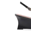 Scarpin Anabela Couro Preto - imagem 8