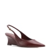 Scarpin Anabela Couro Vinho - imagem 1