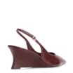 Scarpin Anabela Couro Vinho - imagem 4