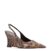Scarpin Anabela Jacquard Paisley - imagem 1