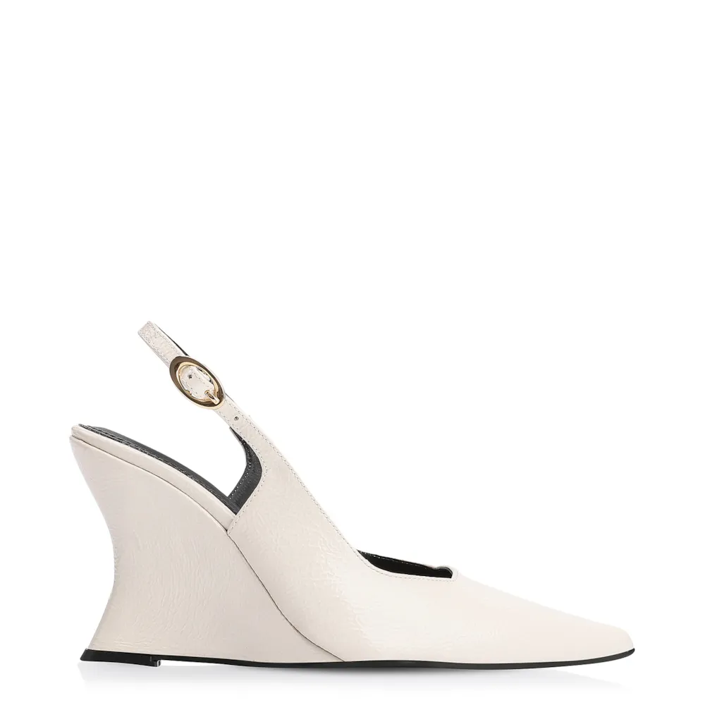 Scarpin Anabela Verniz Off White - imagem 3