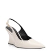 Scarpin Anabela Verniz Off White - imagem 1