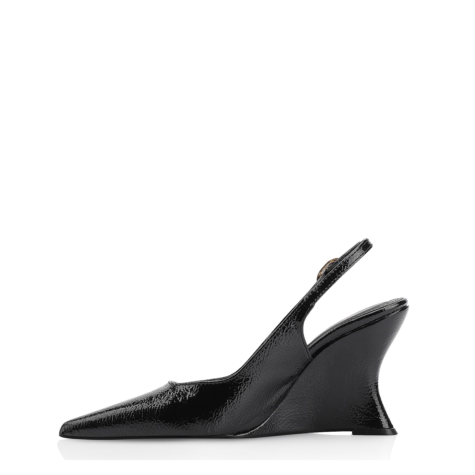 Scarpin Anabela Verniz Preto