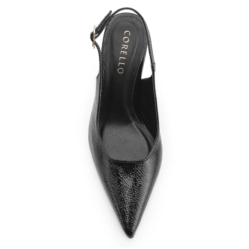 Scarpin Anabela Verniz Preto - imagem 6