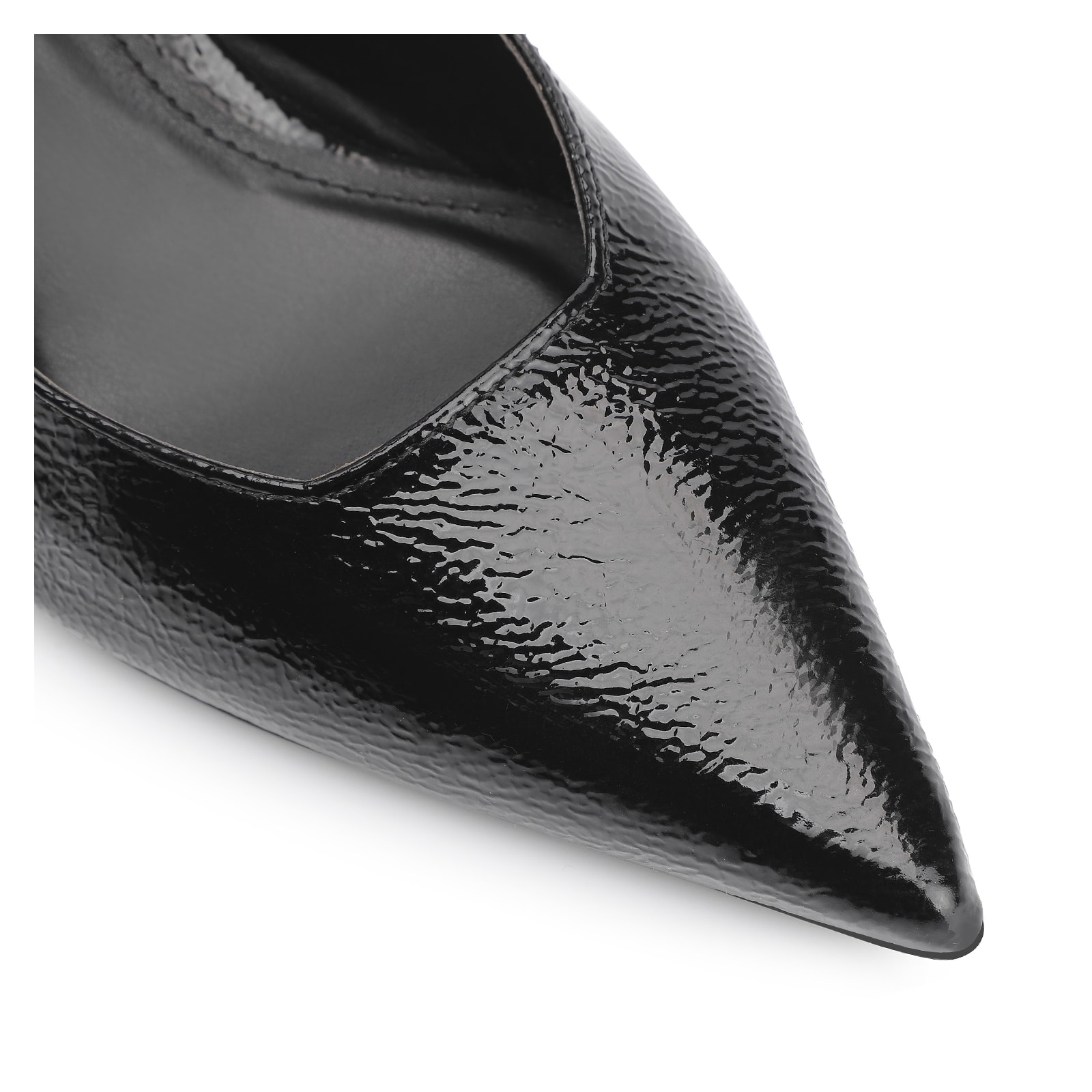 Scarpin Anabela Verniz Preto