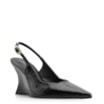 Scarpin Anabela Verniz Preto - imagem 1