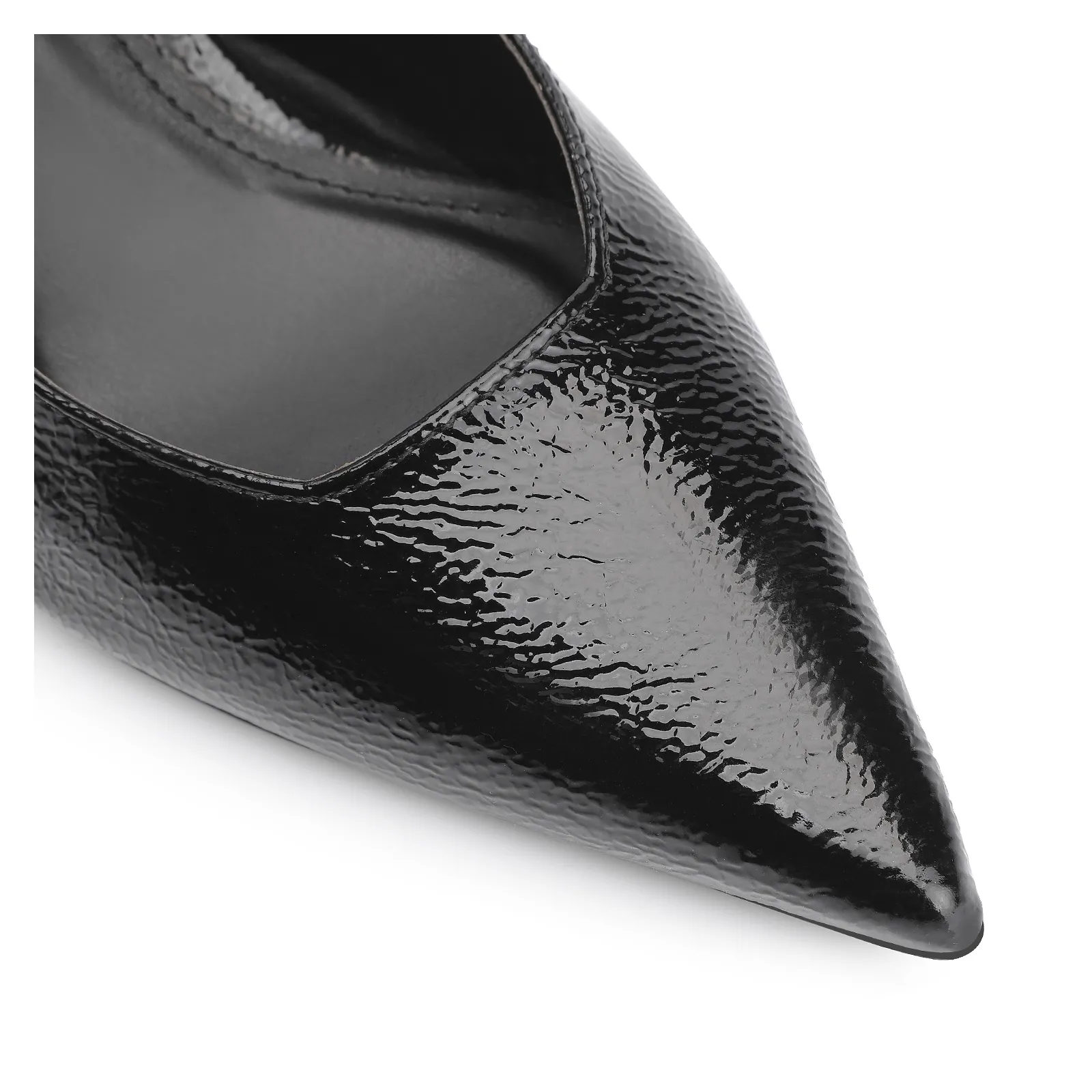 Scarpin Anabela Verniz Preto