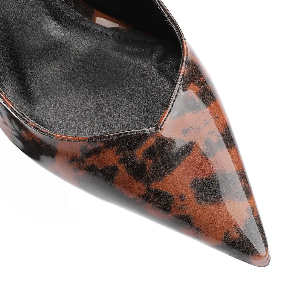 Scarpin Anabela Verniz Tartaruga - imagem 7