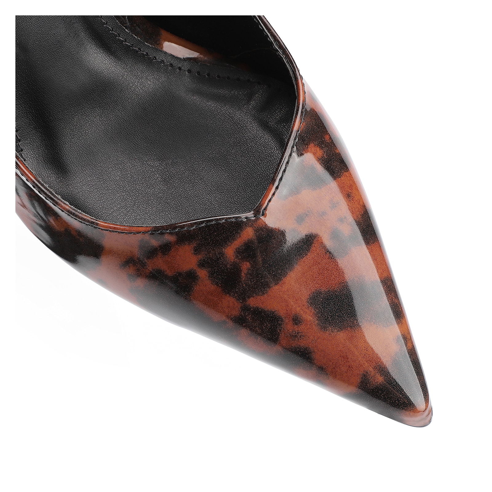 Scarpin Anabela Verniz Tartaruga
