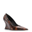 Scarpin Anabela Verniz Tartaruga - imagem 1