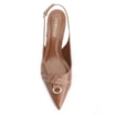 Scarpin Argola Couro Marrom - imagem 5