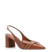 Scarpin Argola Couro Marrom - imagem 1