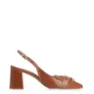 Scarpin Argola Couro Marrom - imagem 2