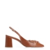 Scarpin Argola Couro Marrom - imagem 2