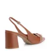Scarpin Argola Couro Marrom - imagem 3