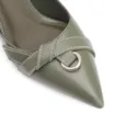 Scarpin Argola Couro Verde - imagem 6