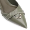 Scarpin Argola Couro Verde - imagem 6
