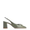 Scarpin Argola Couro Verde - imagem 2