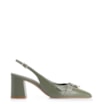 Scarpin Argola Couro Verde - imagem 2