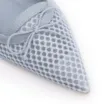 Scarpin Azul Salto Baixo Slingback Tela Alt Laço - imagem 6