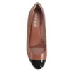 Scarpin Basic Alt Caramelo/Verniz Preto - imagem 5