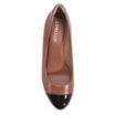 Scarpin Basic Alt Caramelo/Verniz Preto - imagem 5