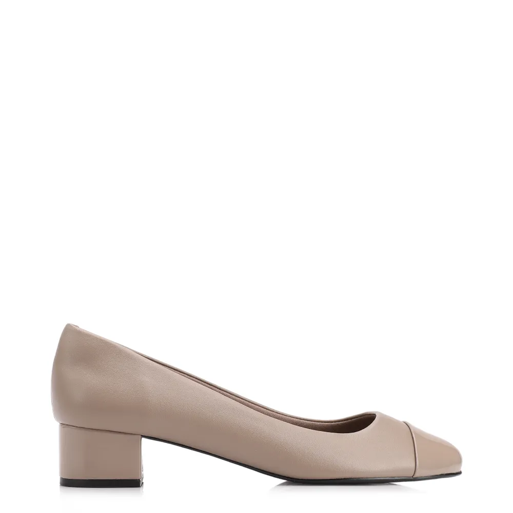 Scarpin Basic Alt Cor Bege - imagem 3