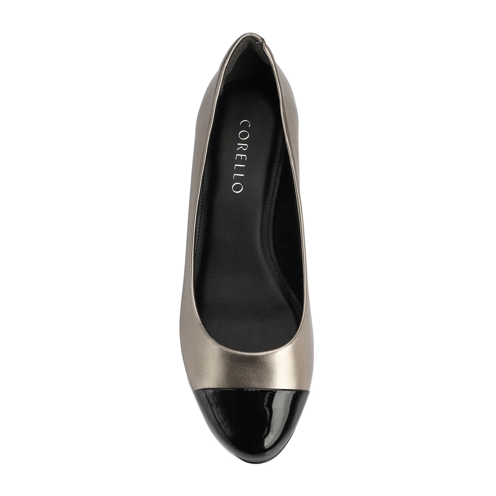 Scarpin Basic Alt Prata/Verniz Preto