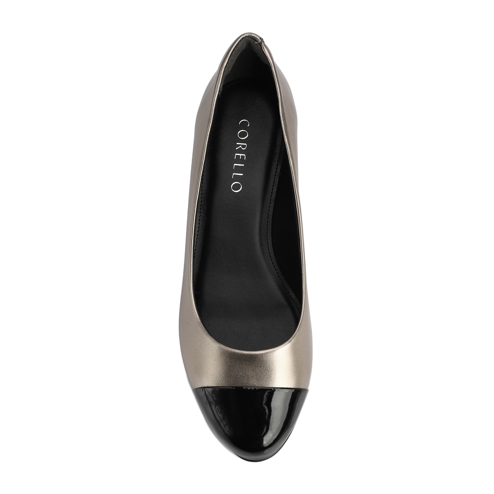 Scarpin Basic Alt Prata/Verniz Preto