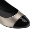 Scarpin Basic Alt Prata/Verniz Preto - imagem 6