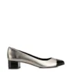 Scarpin Basic Alt Prata/Verniz Preto - imagem 2