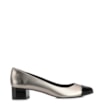 Scarpin Basic Alt Prata/Verniz Preto - imagem 2