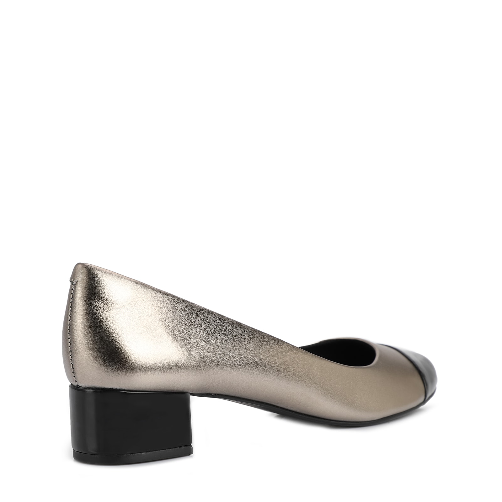 Scarpin Basic Alt Prata/Verniz Preto