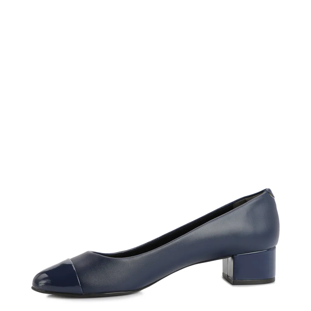Scarpin Basic Azul/Verniz Azul - imagem 4