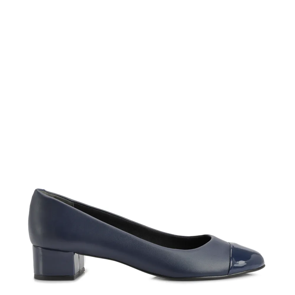 Scarpin Basic Azul/Verniz Azul - imagem 2