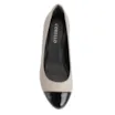 Scarpin Basic Bege/Verniz Preto - imagem 5