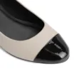 Scarpin Basic Bege/Verniz Preto - imagem 6