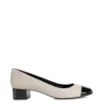 Scarpin Basic Bege/Verniz Preto - imagem 2