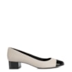 Scarpin Basic Bege/Verniz Preto - imagem 2