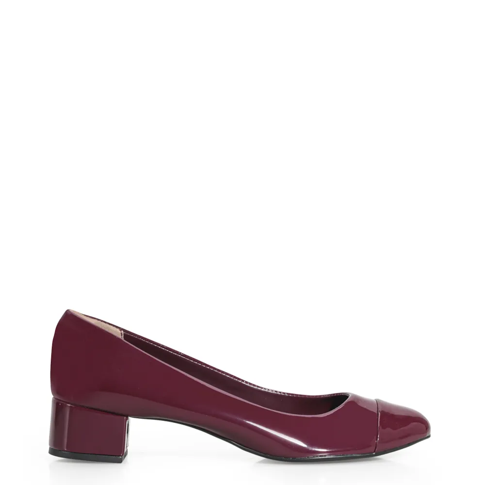 Scarpin Basic Verniz Vinho - imagem 3