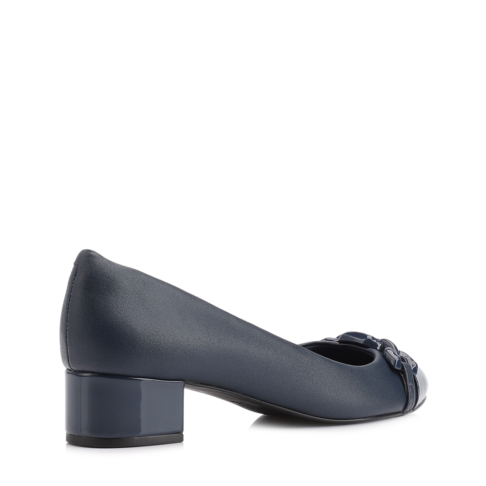 Scarpin Bridão Alt Azul /Verniz Azul
