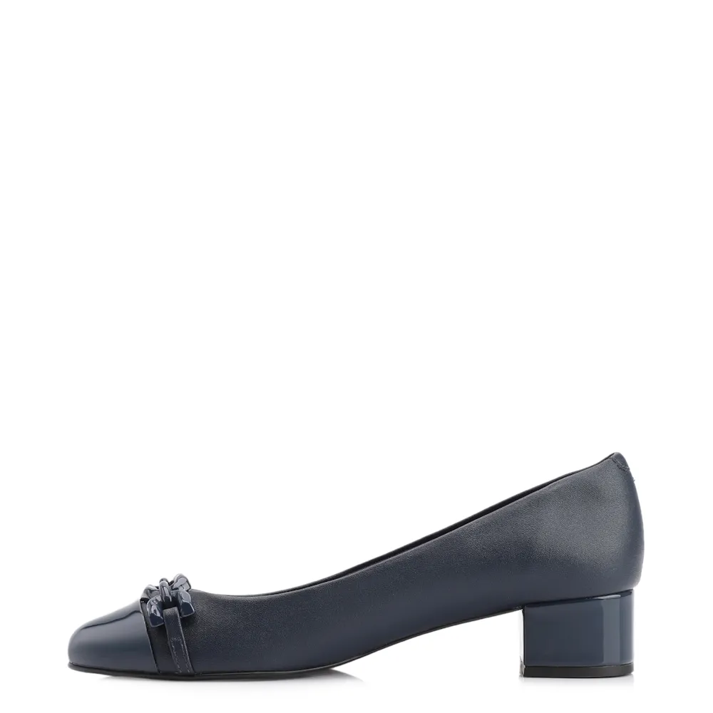 Scarpin Bridão Alt Azul /Verniz Azul - imagem 5