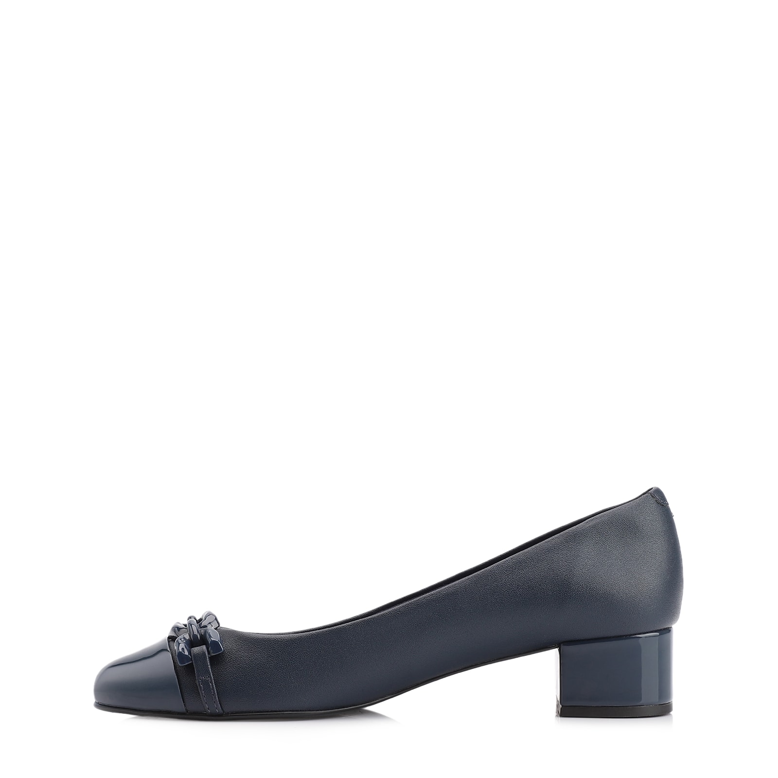 Scarpin Bridão Alt Azul /Verniz Azul