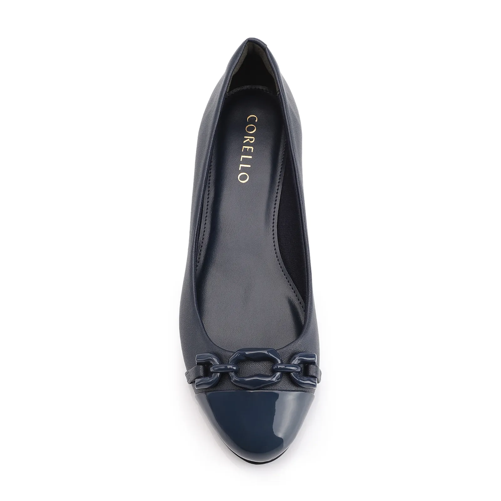 Scarpin Bridão Alt Azul /Verniz Azul
