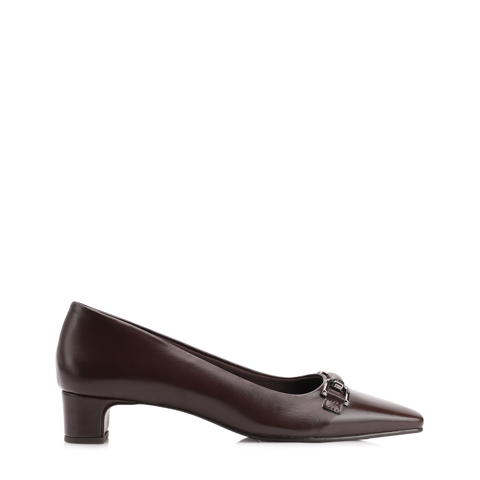 Scarpin Bridão Alt Marrom Escuro